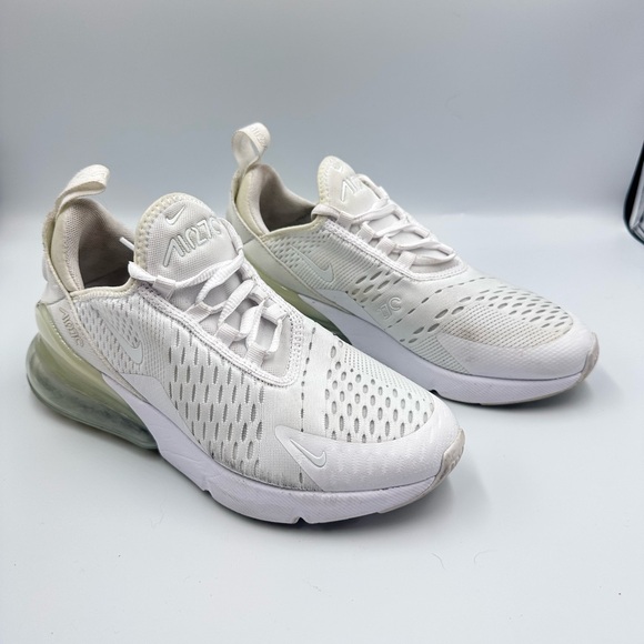 nike air max 27o white running shoes